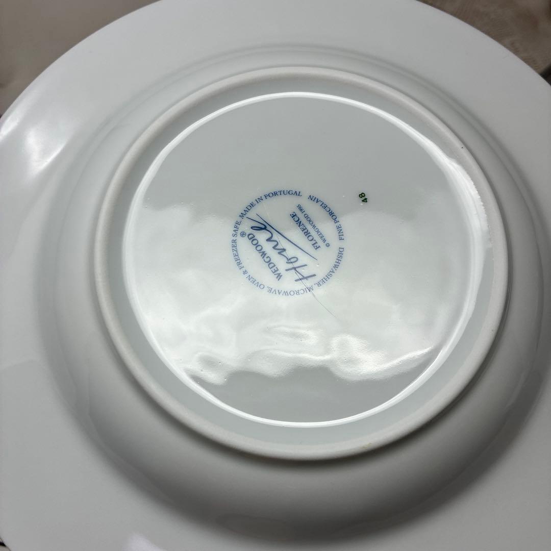 ウェッジウッド　FLORENCE　パスタ皿　平皿　深皿　23.5㎝　４枚 セット