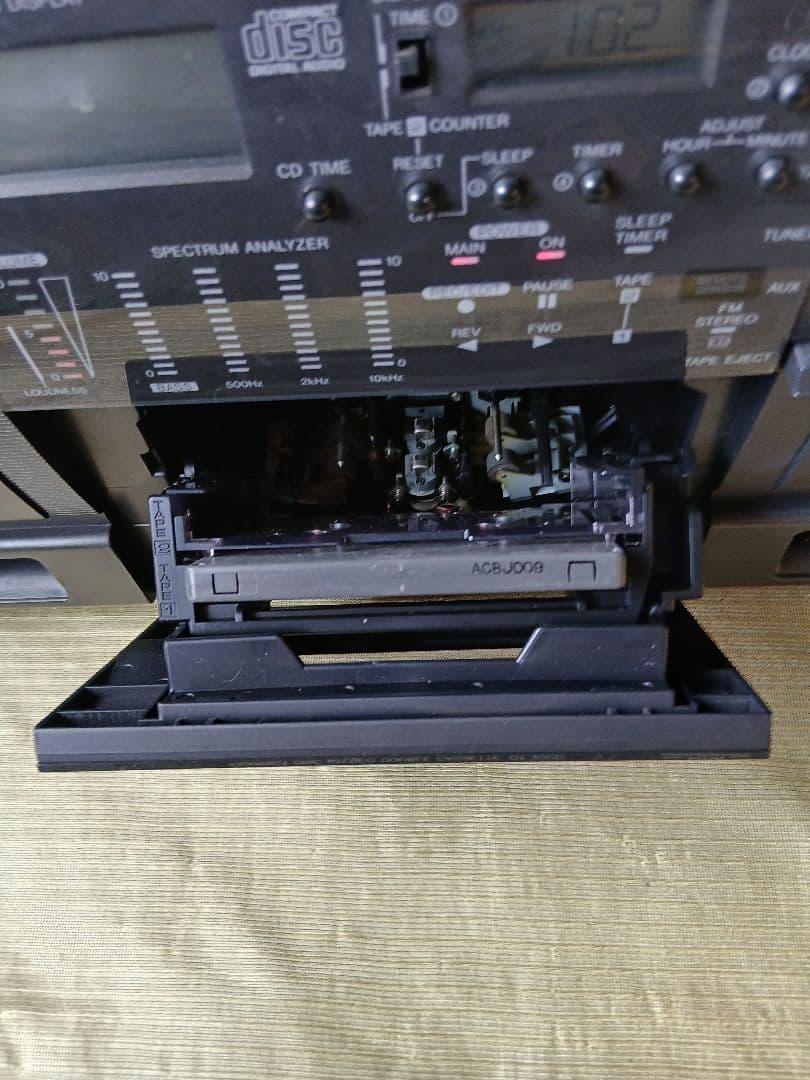 レトロ品 SHARP ダブルカセット CDラジカセ QT-73CD「ジャンク」