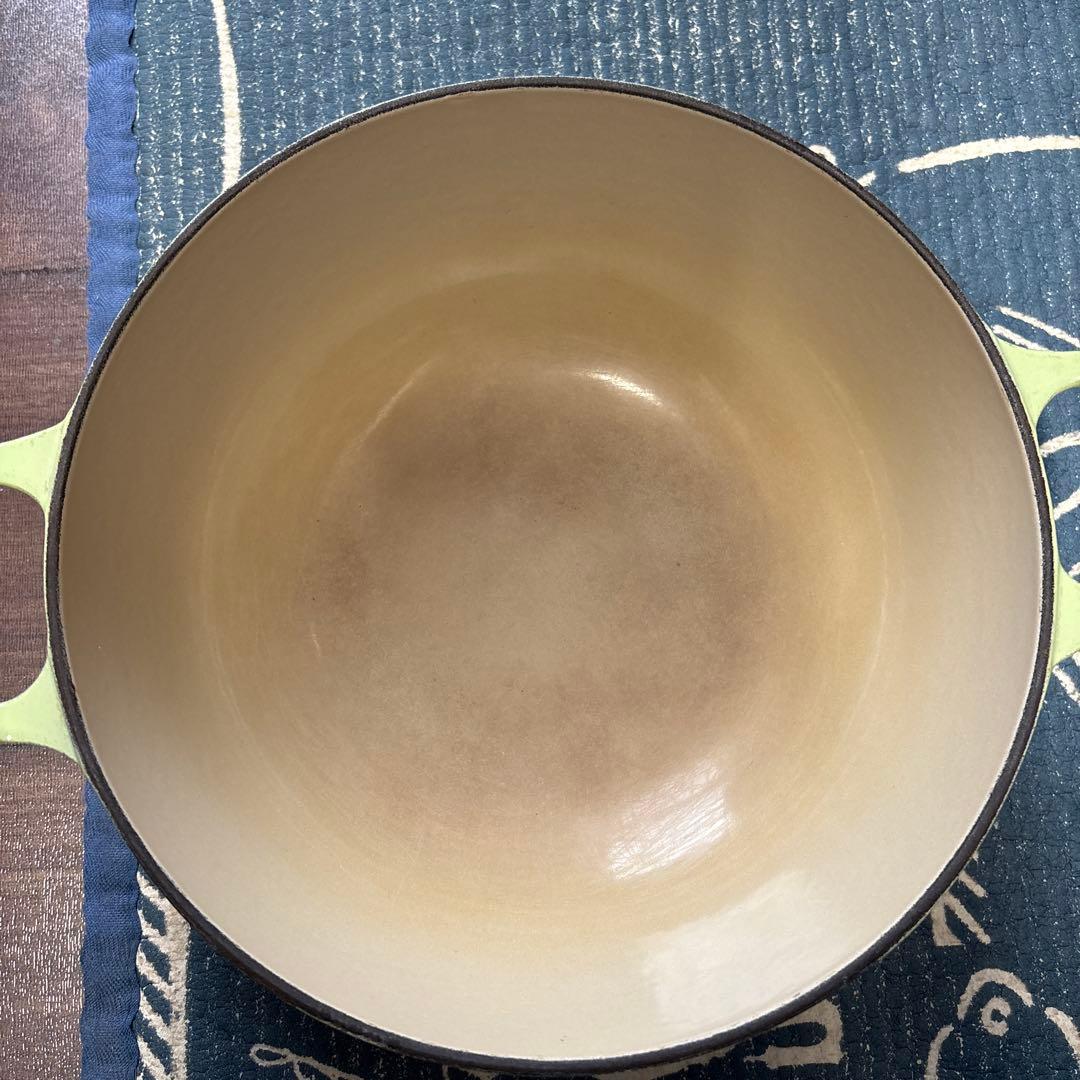 ルクルーゼ マルミット Le Creuset グリーン両手鍋 22㎝