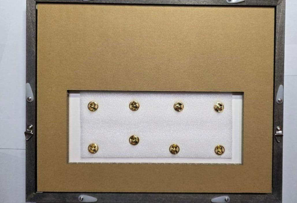 ★万博開催記念に　ピンズフレームセット(ブルー) ミャクミャク2025個限定品★