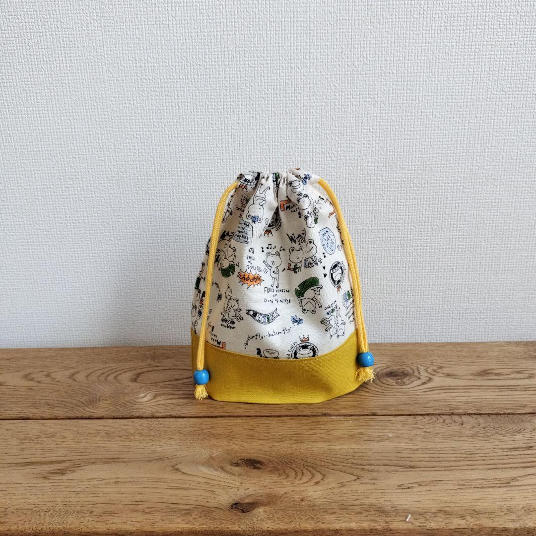 ♬78ayaさまオーダー専用☆入園入学5点セットHALLOカエルカナリアイエロー