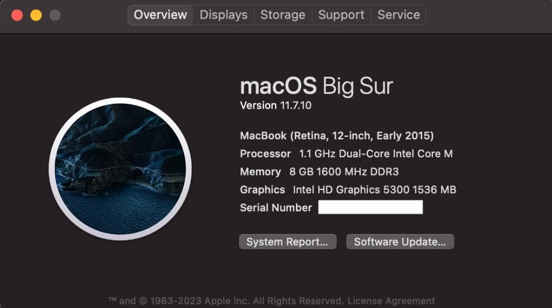 2015年製 MacBook 12インチ Retina