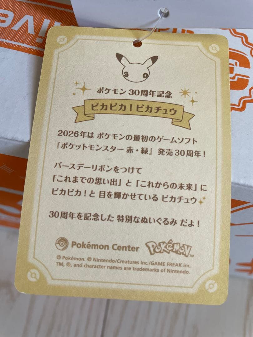 ぬいぐるみ・マスコット Pikachu 30th Plush Set Pokemon Center