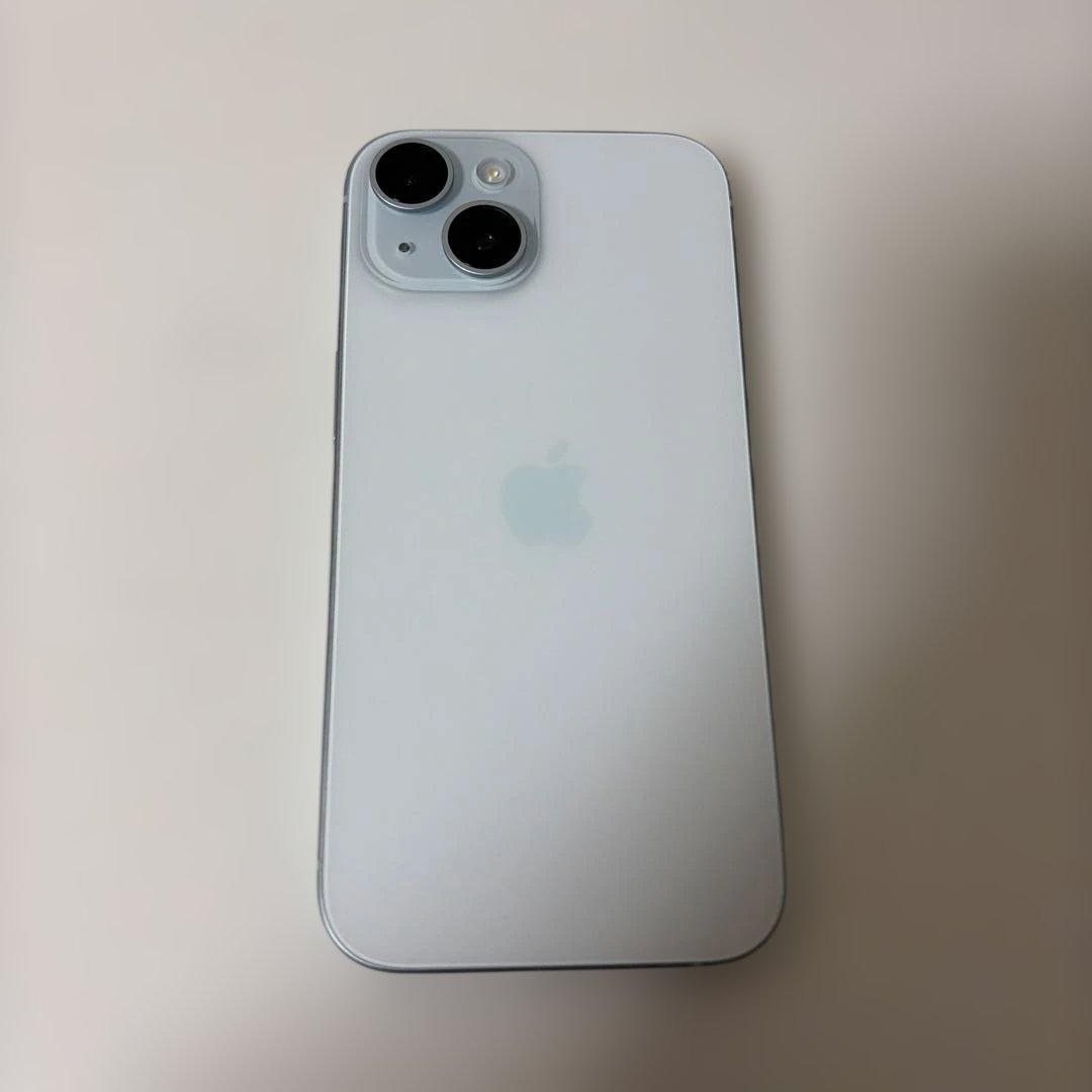 【美品】iPhone15 128GB ブルー　2025年Appleストア購入品