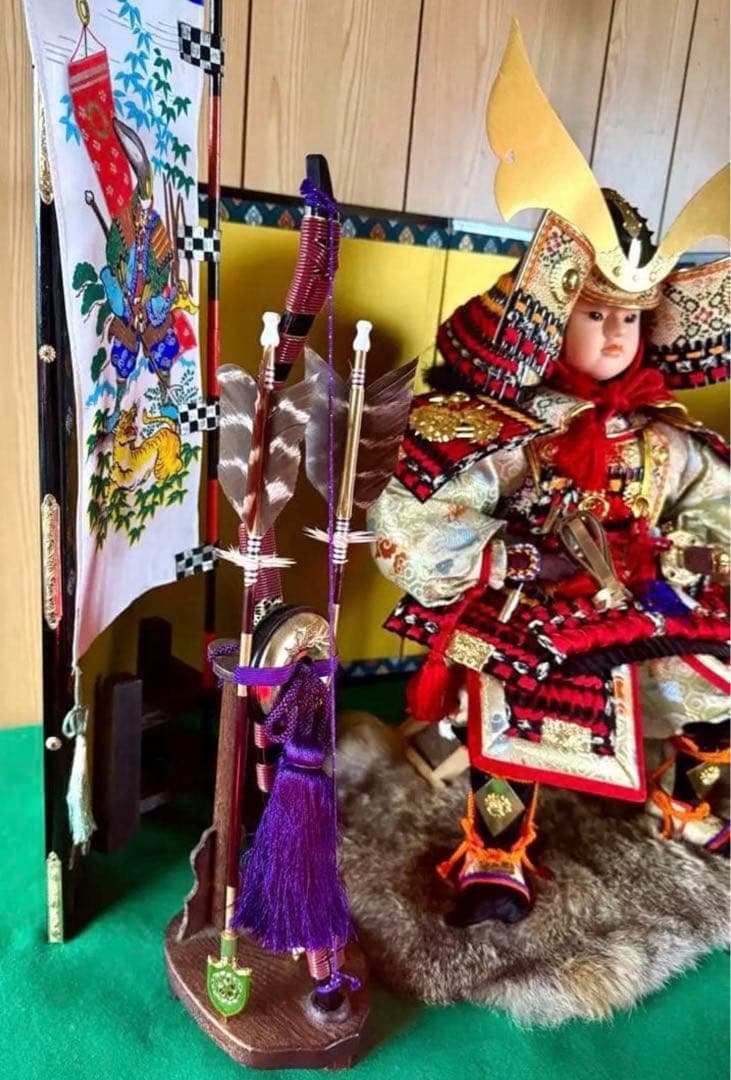 子供の日・五月人形 若武者 菊水作 10号