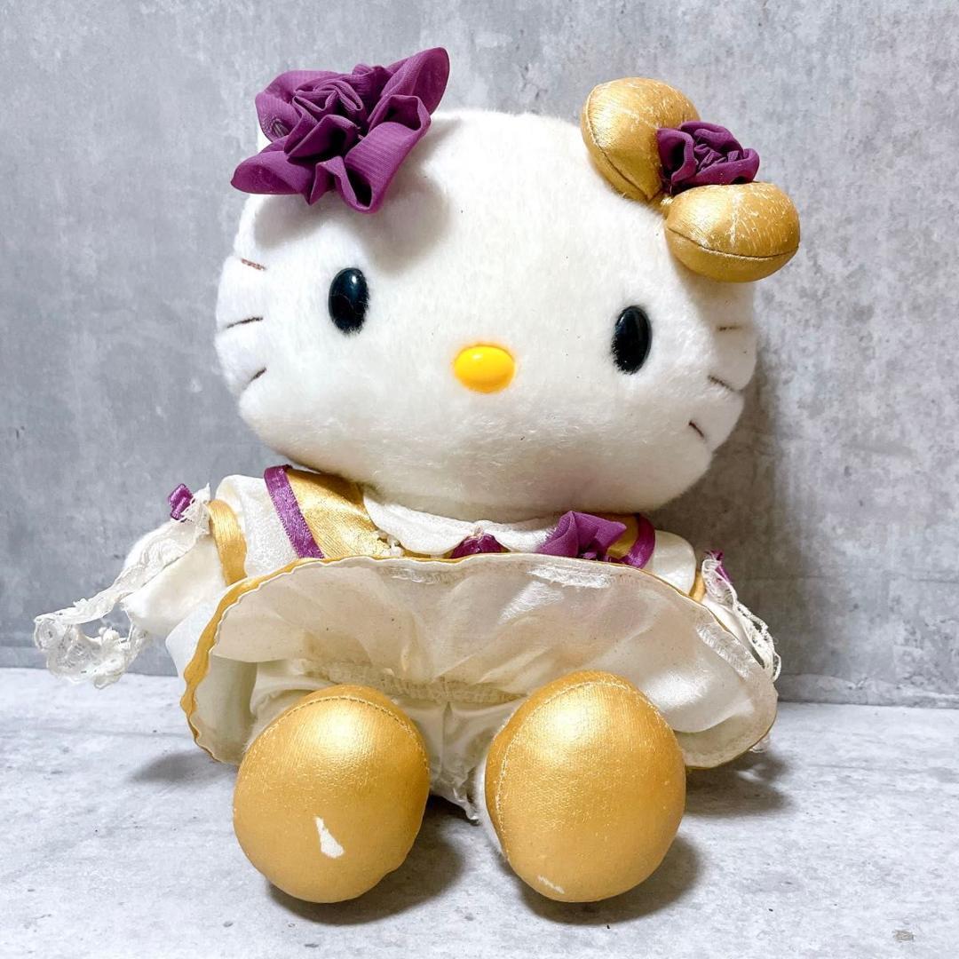 希少 サンリオ ハローキティ 招き猫 特大ぬいぐるみ 2007 はろうきてぃ
