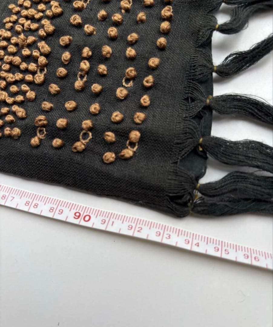 KENZO 相良刺繍ストール 黒