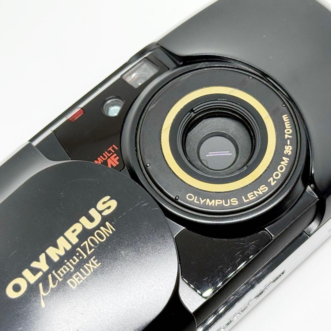 OLYMPUS μ ZOOM DELUXE ブラック&ゴールド オリンパス