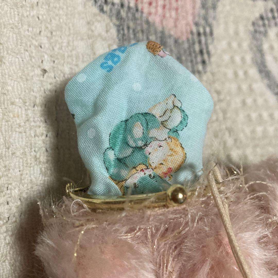 テディベア作家　ぬいぐるみ　がま口　中古品　作者不明