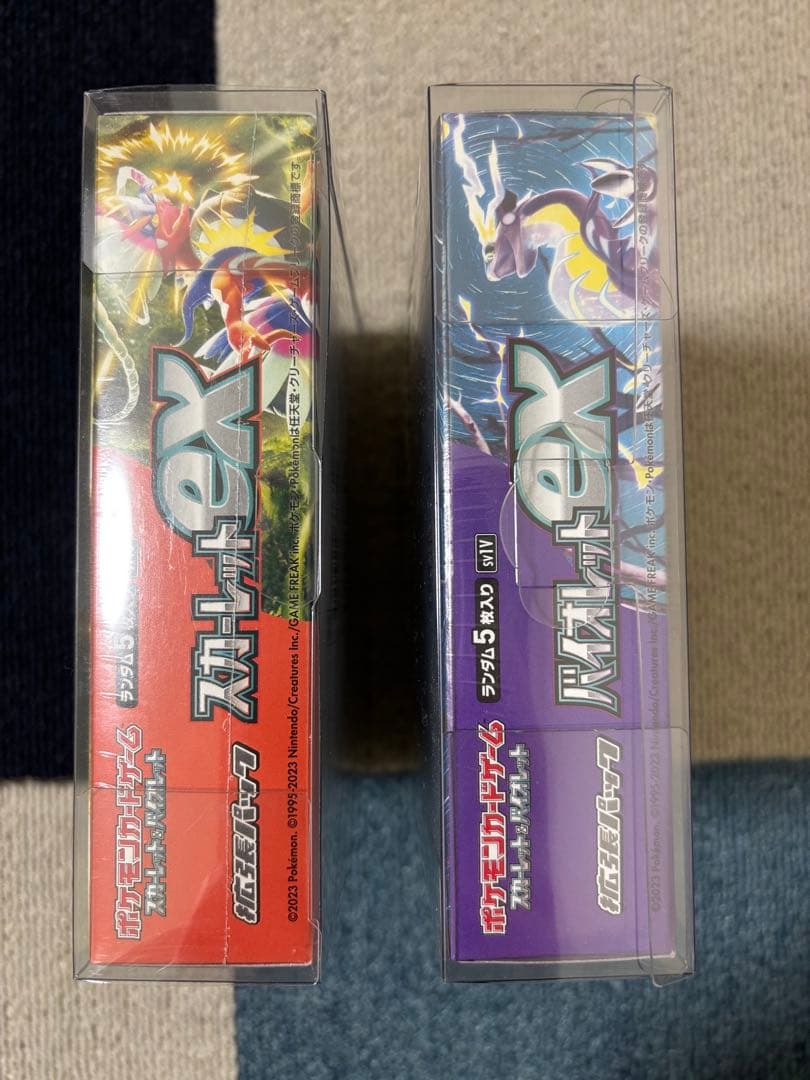 ポケカ　未開封BOXセットシュリンク付き　(スカーレットex、バイオレットex)