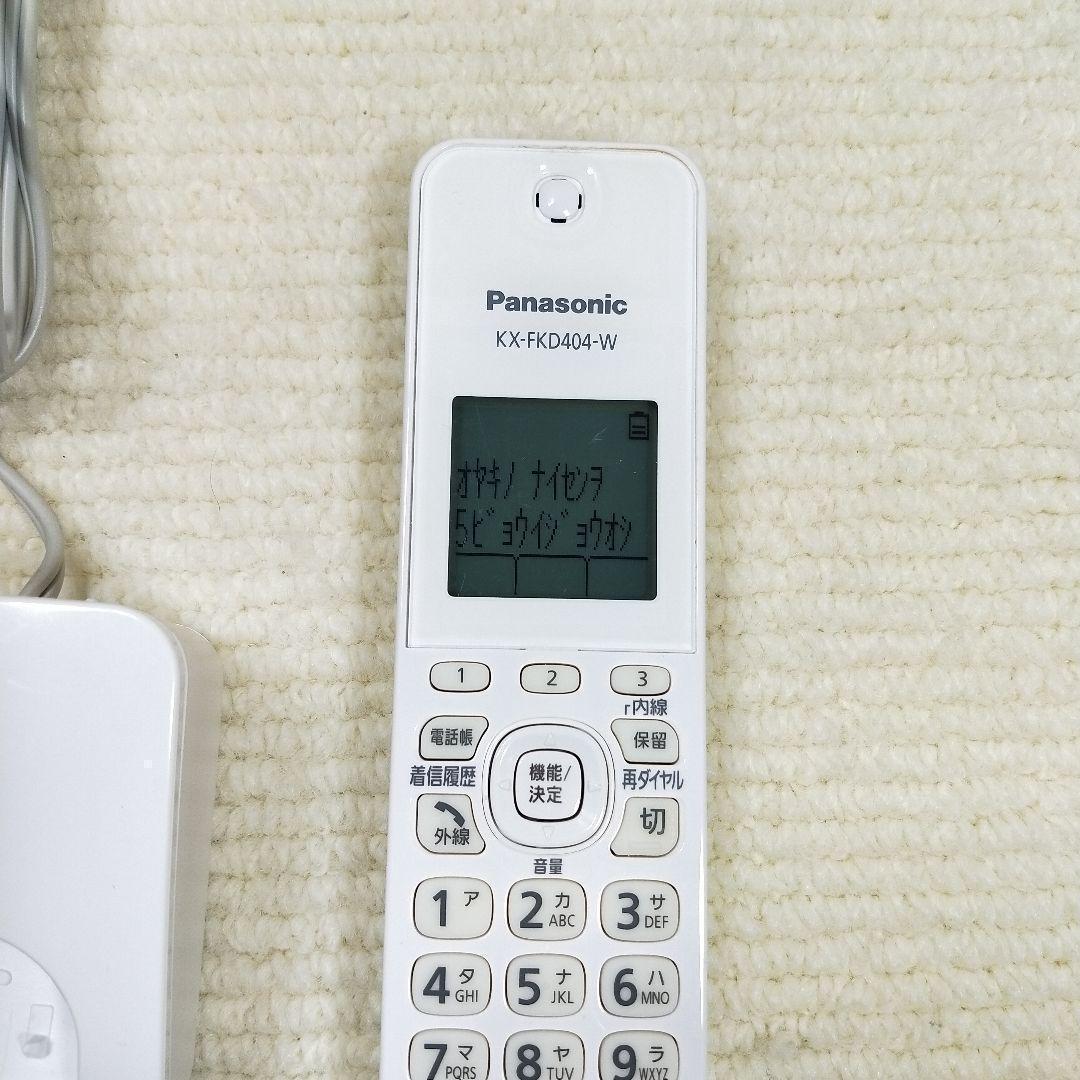 PanasonicパナソニックFAXファックス 電話子機KX-FKD404-W⑮