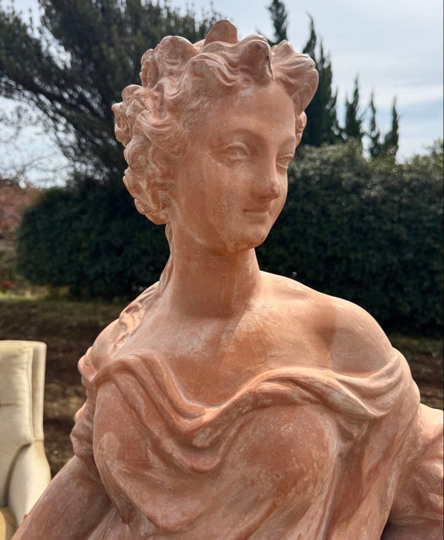 思わず見惚れる表情 イタリア製テラコッタMARIONI PAOLO 高158cm