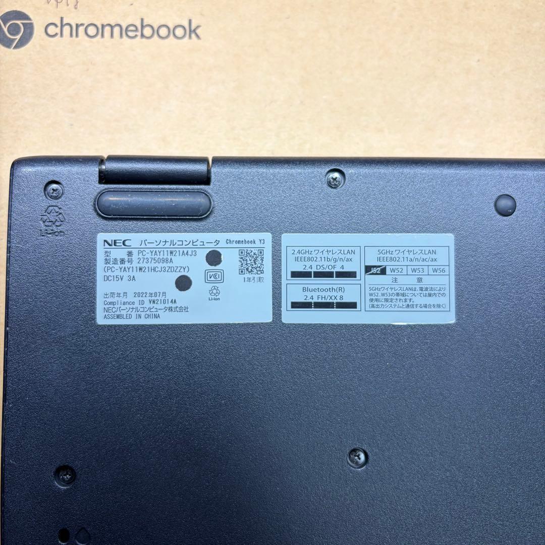 【美品】NEC Chromebook Y3 タブレットPC ノートパソコン