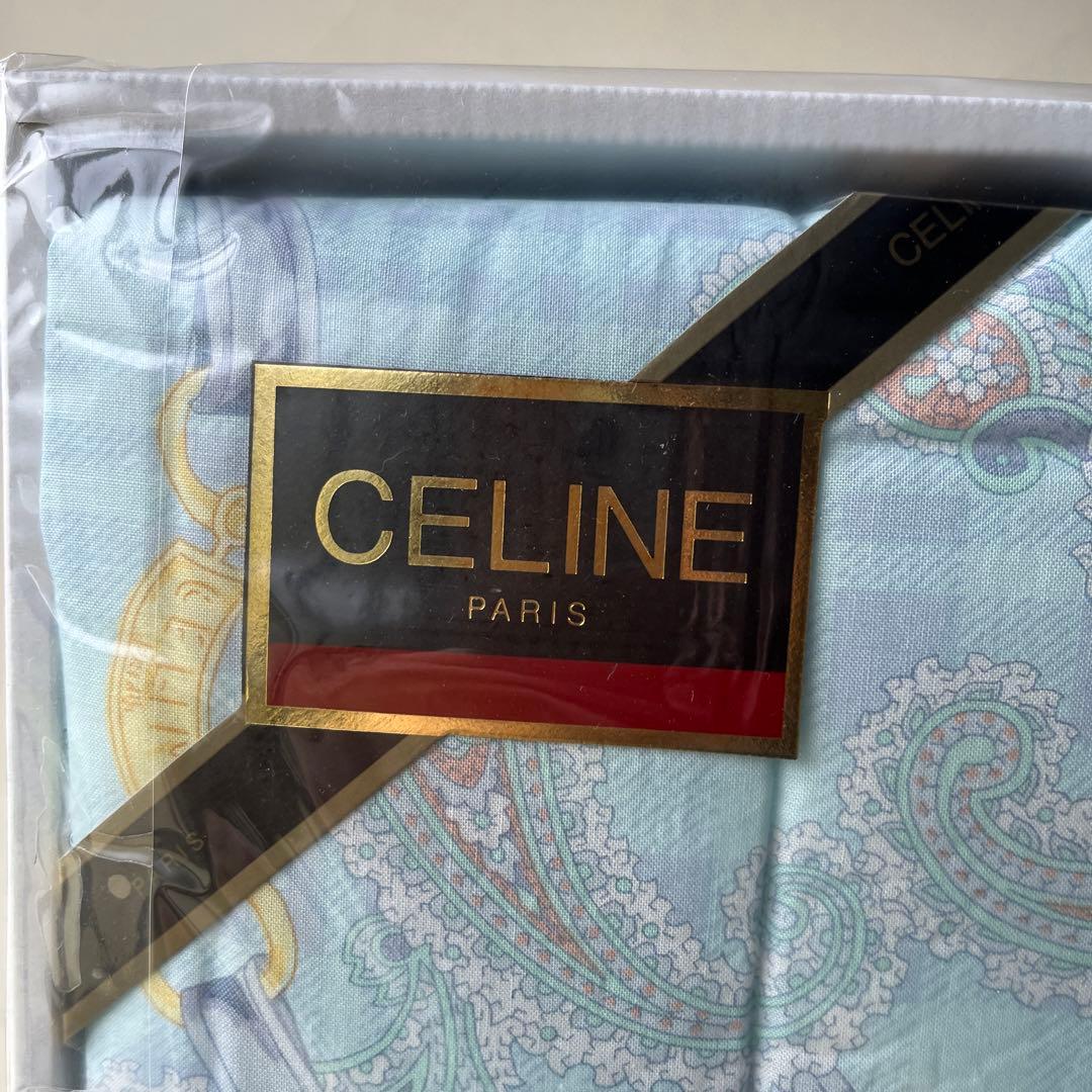 CELINE セリーヌ　馬車　ペイズリー　肌掛　合繊掛ふとん　140×190