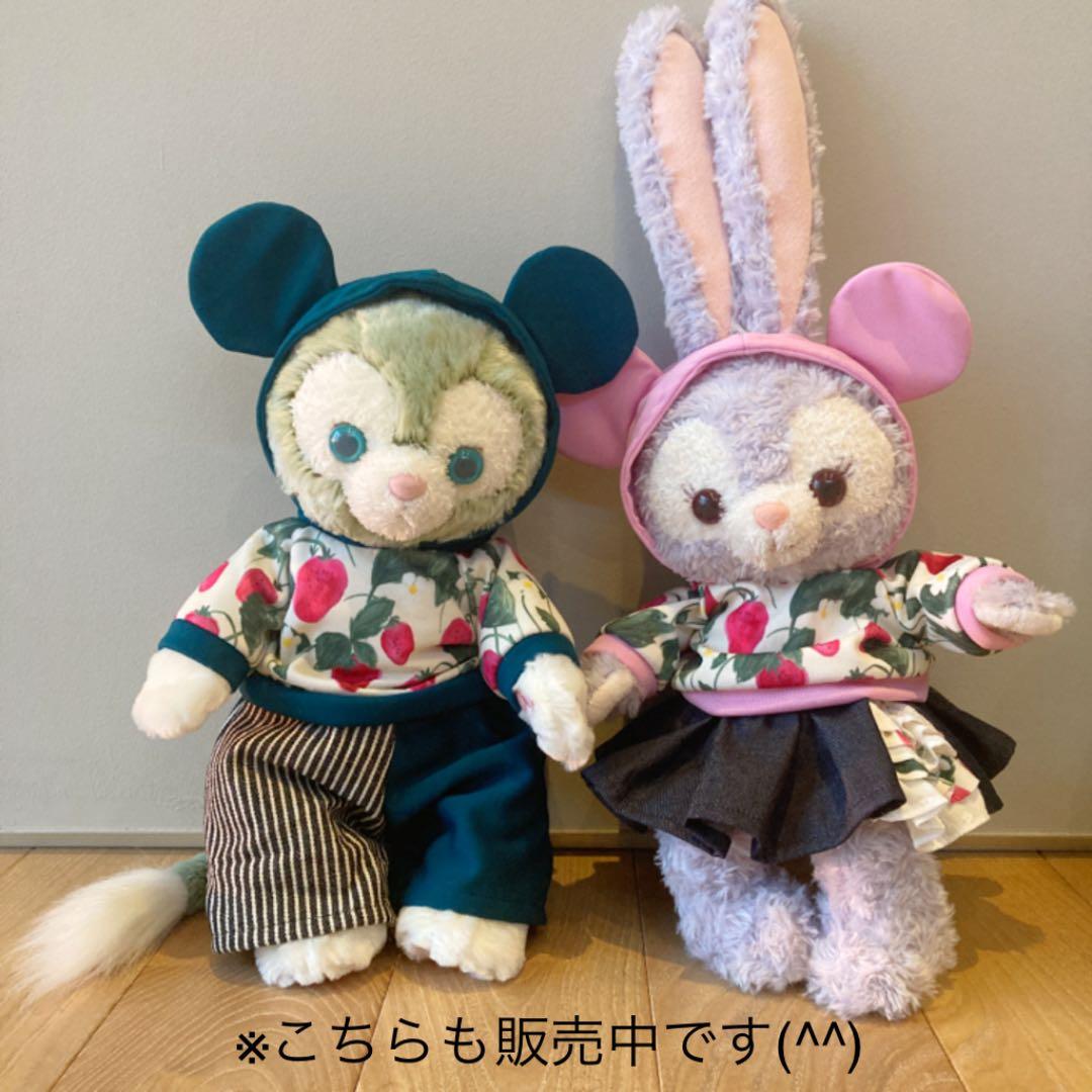 いちご柄パーカーセットアップ♡ダッフィーフレンズお揃いコスチューム♡