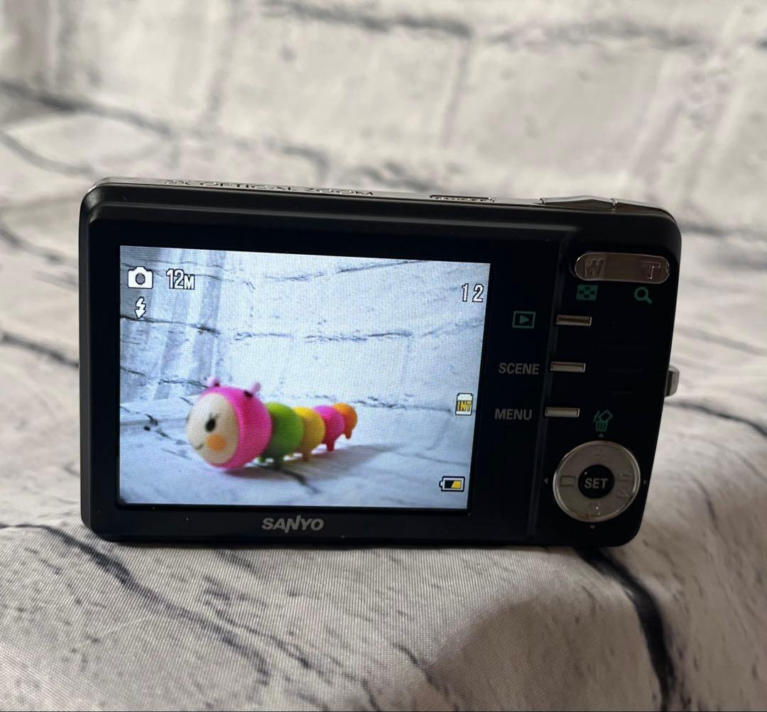 SANYO サンヨーDSC-X1260コンパクトデジカメ中古おまけ付き