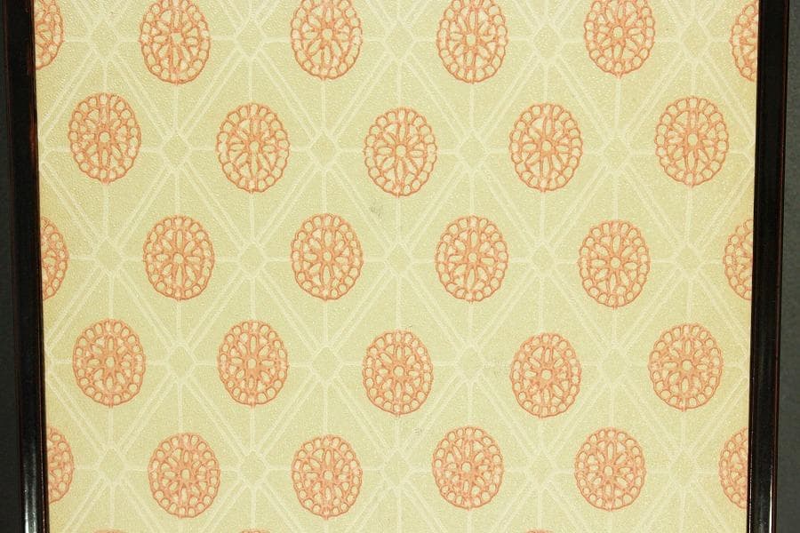三輪晁勢 作 花の絵 短冊 額付(ZE819)