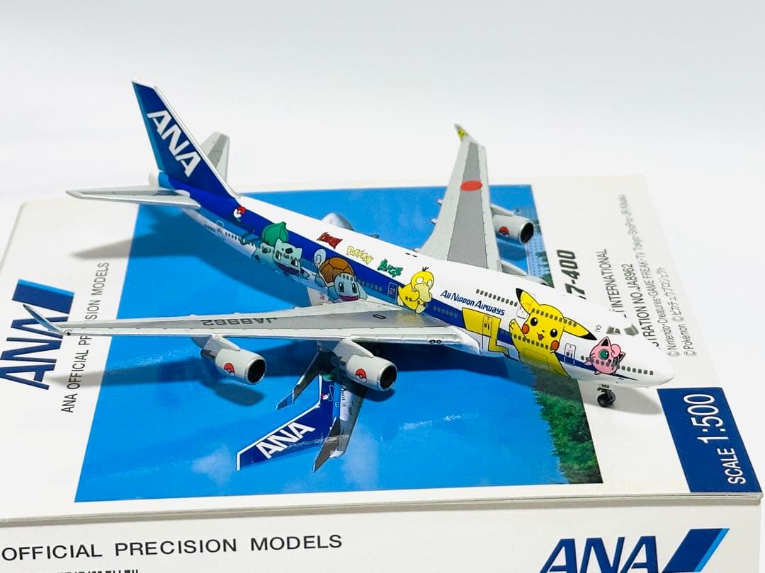 全日空商事 1/500 B747-400 ポケモンジェット NH50029