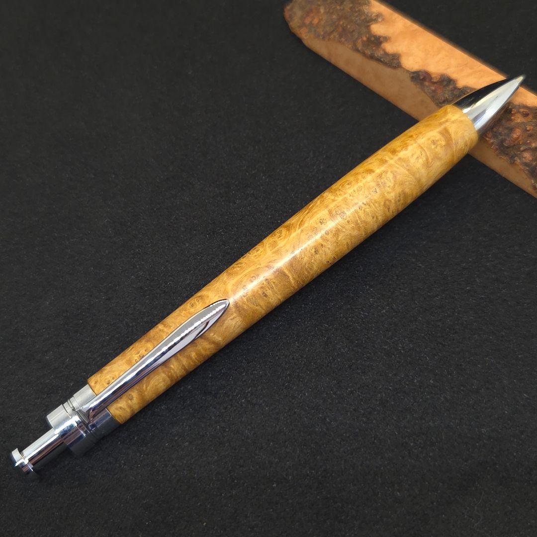 No.29ハンドメイド木軸シャーペン花梨白瘤
