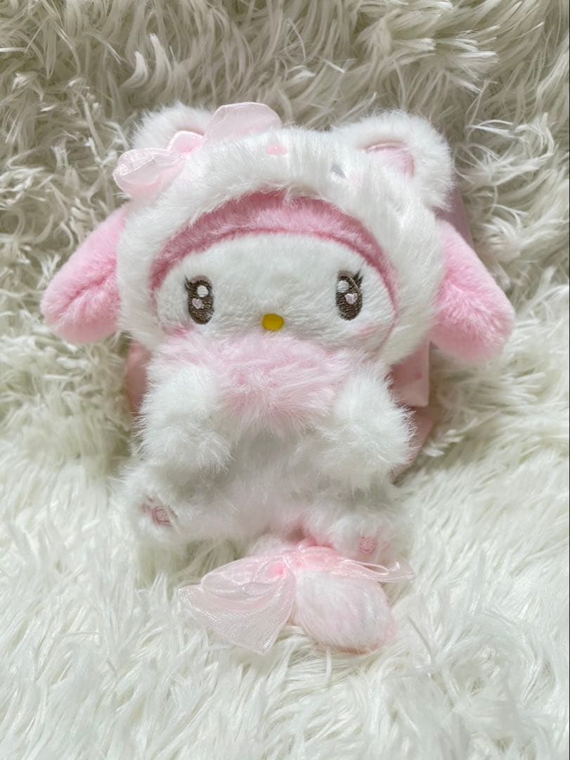 マイメロディとクロミ　マスコットホルダー（ミルキーこねこ）★2個セット★