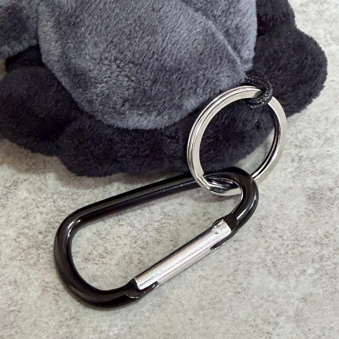 万博限定　黒ミャクミャク カラビナ キーホルダー ブラック 立ち