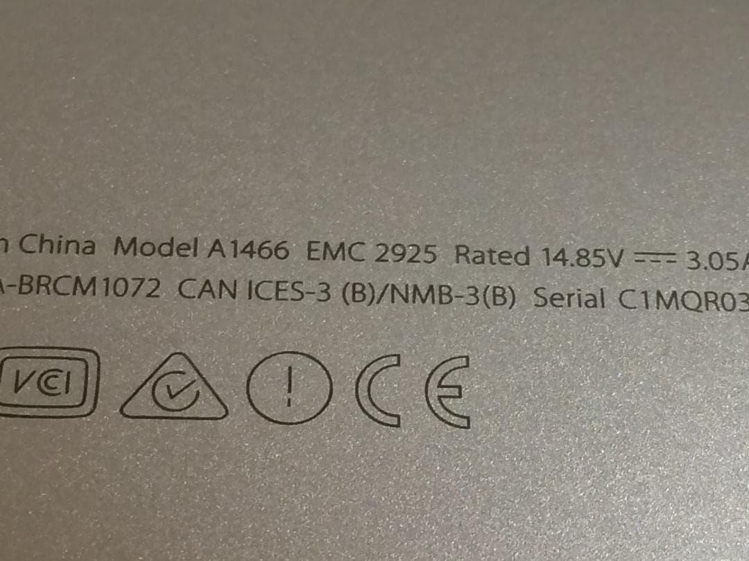 MacBook本体 MacBook Air (13-inch, Early2015) i7 CTO