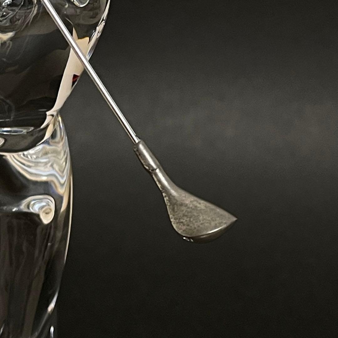Baccarat バカラ ゴルファー クリスタル フィギュリン 置物 オブジェ