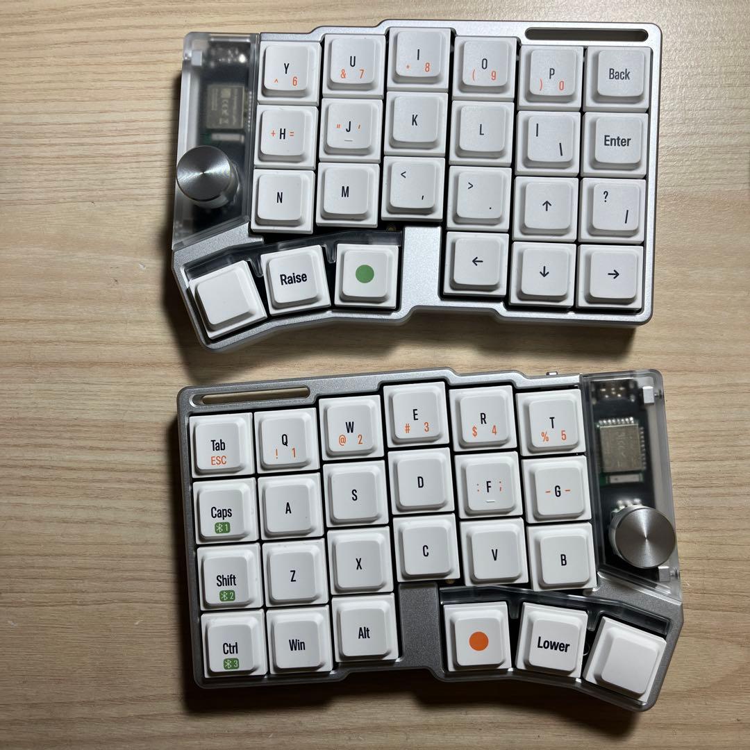 あ*お様 Cornix LP 無線分割キーボード　シルバー