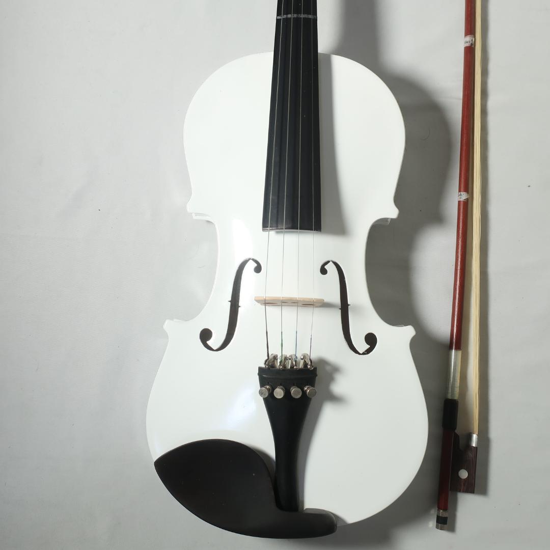 美品 Hallstatt V-12/WH ホワイトバイオリン 4/4 ケース付