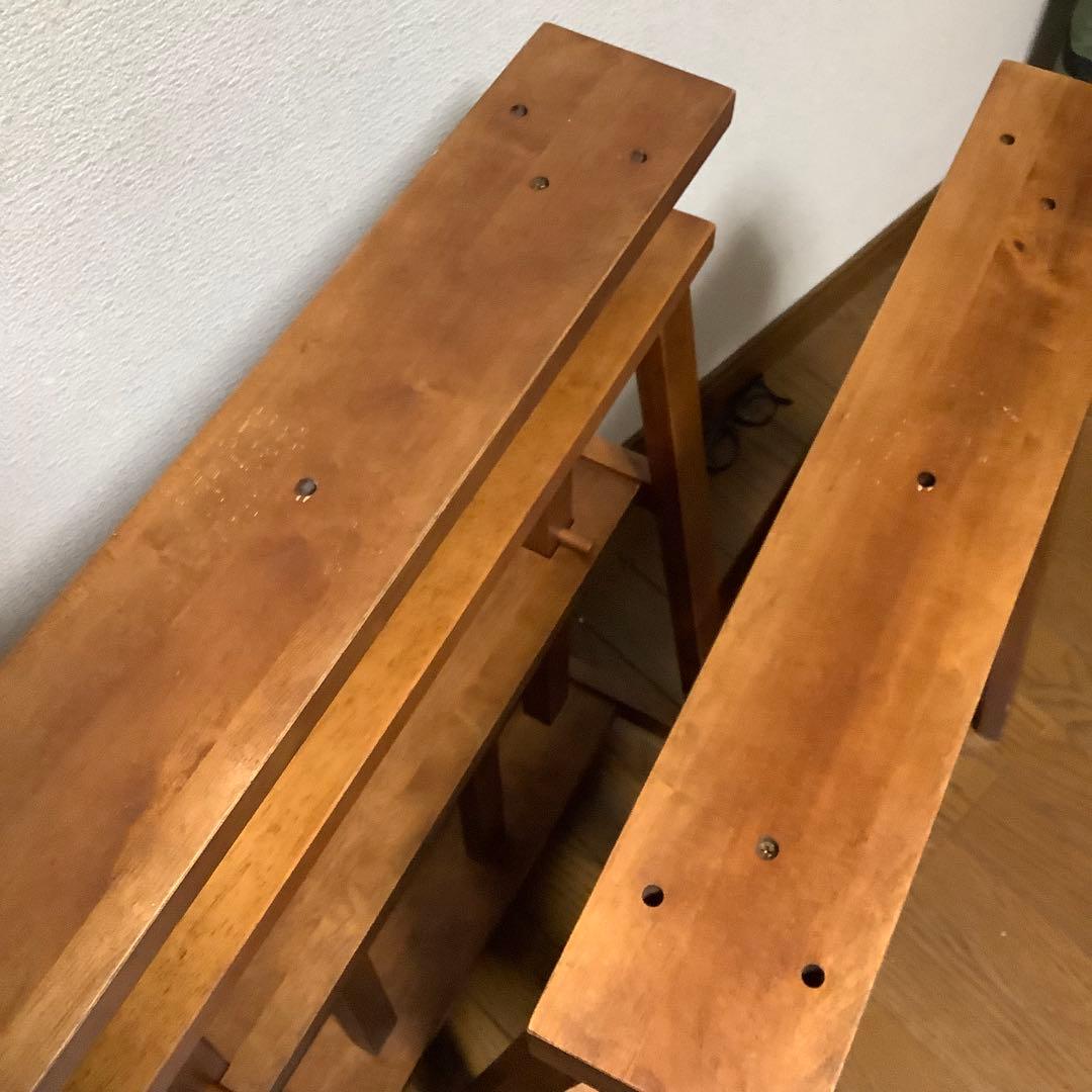hommagアトリエテーブル 木製テーブル 送料込