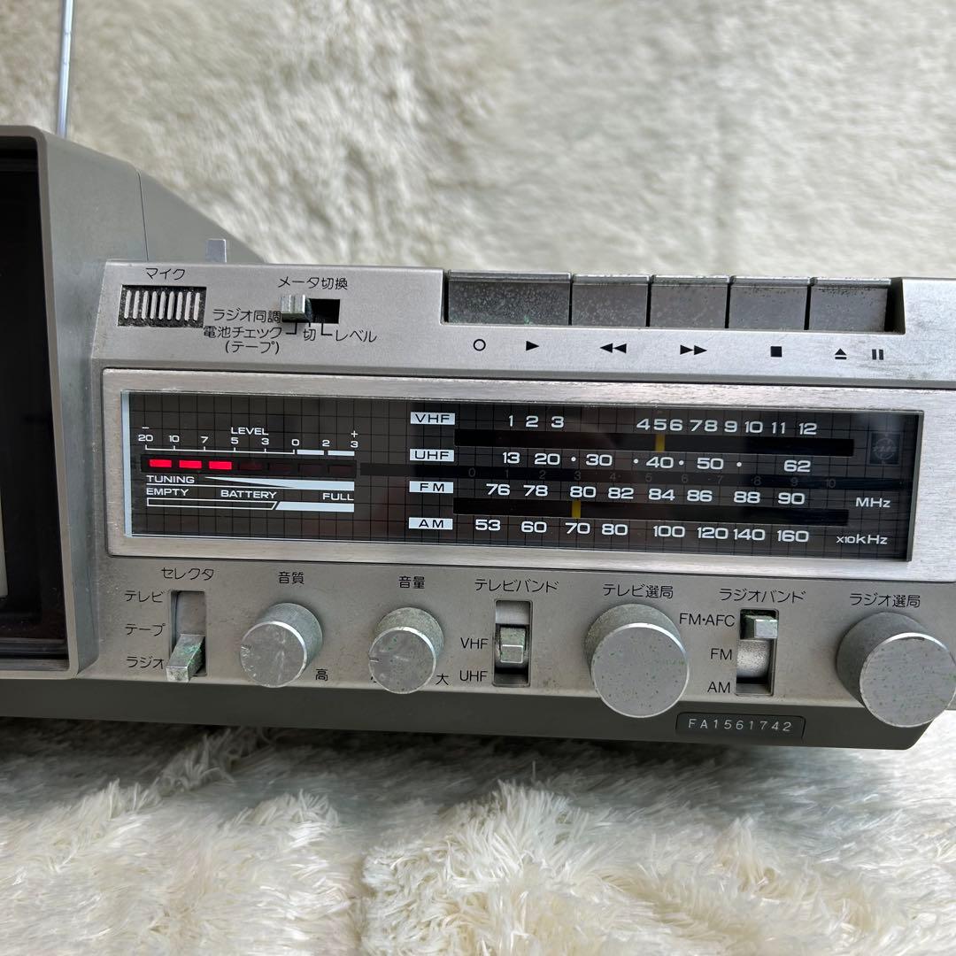 National ナショナル　TH6-X30 ブラウン管TV付ラジカセ 動作品