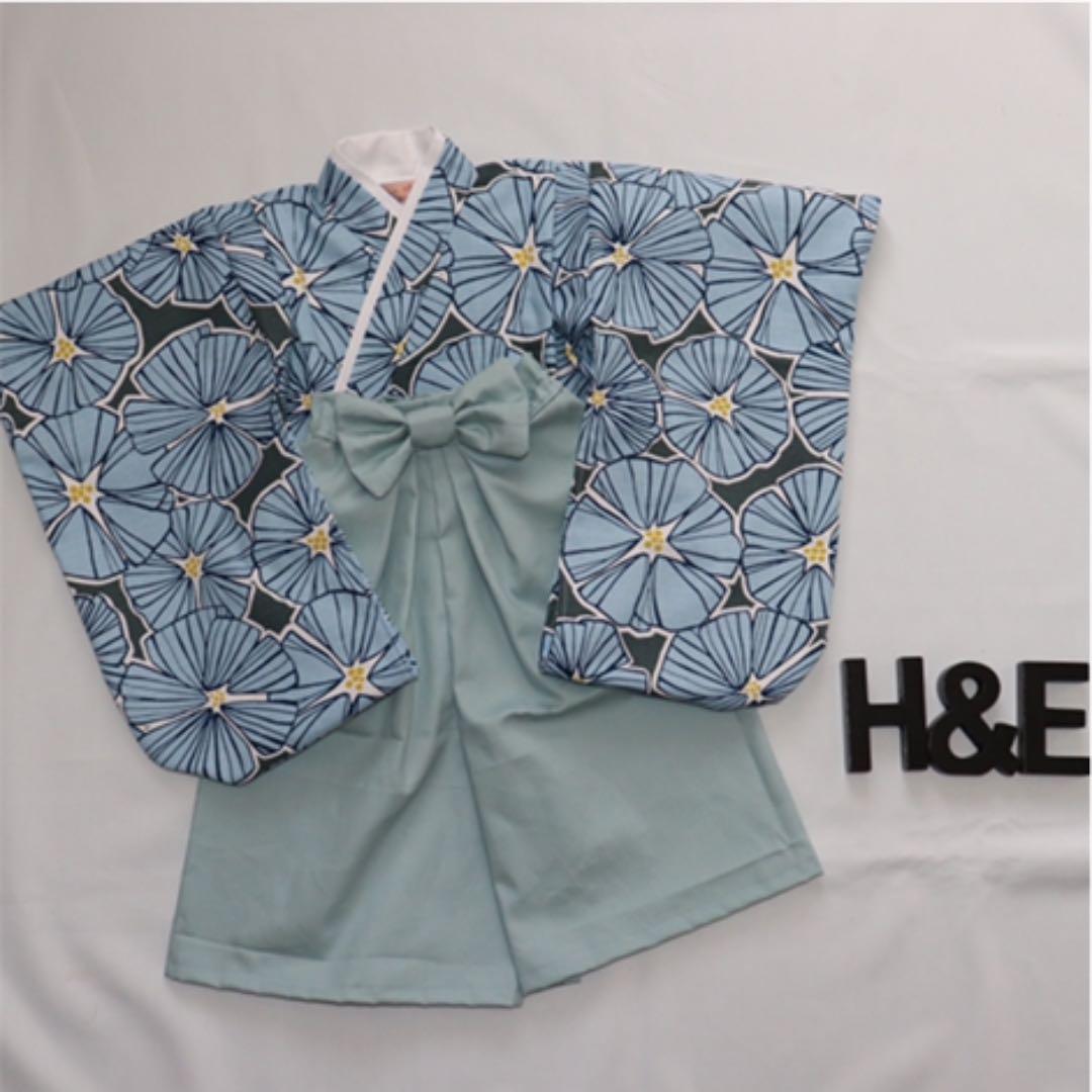 ハンドメイド✴︎ベビー袴✴︎ 完成品　80-90cm