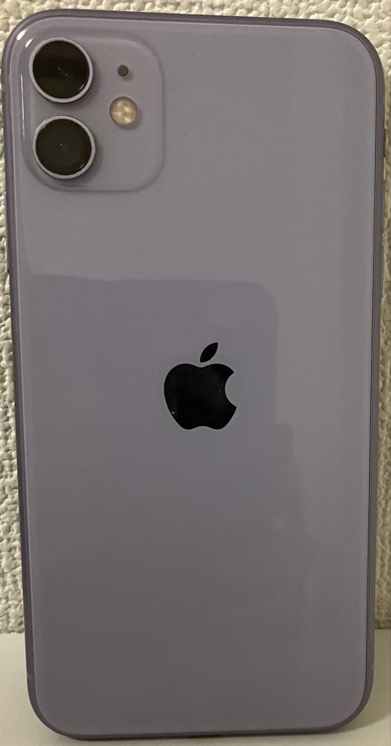 iPhone 11 64GBパープル　SIMフリー　バッテリー79% 充電器付き