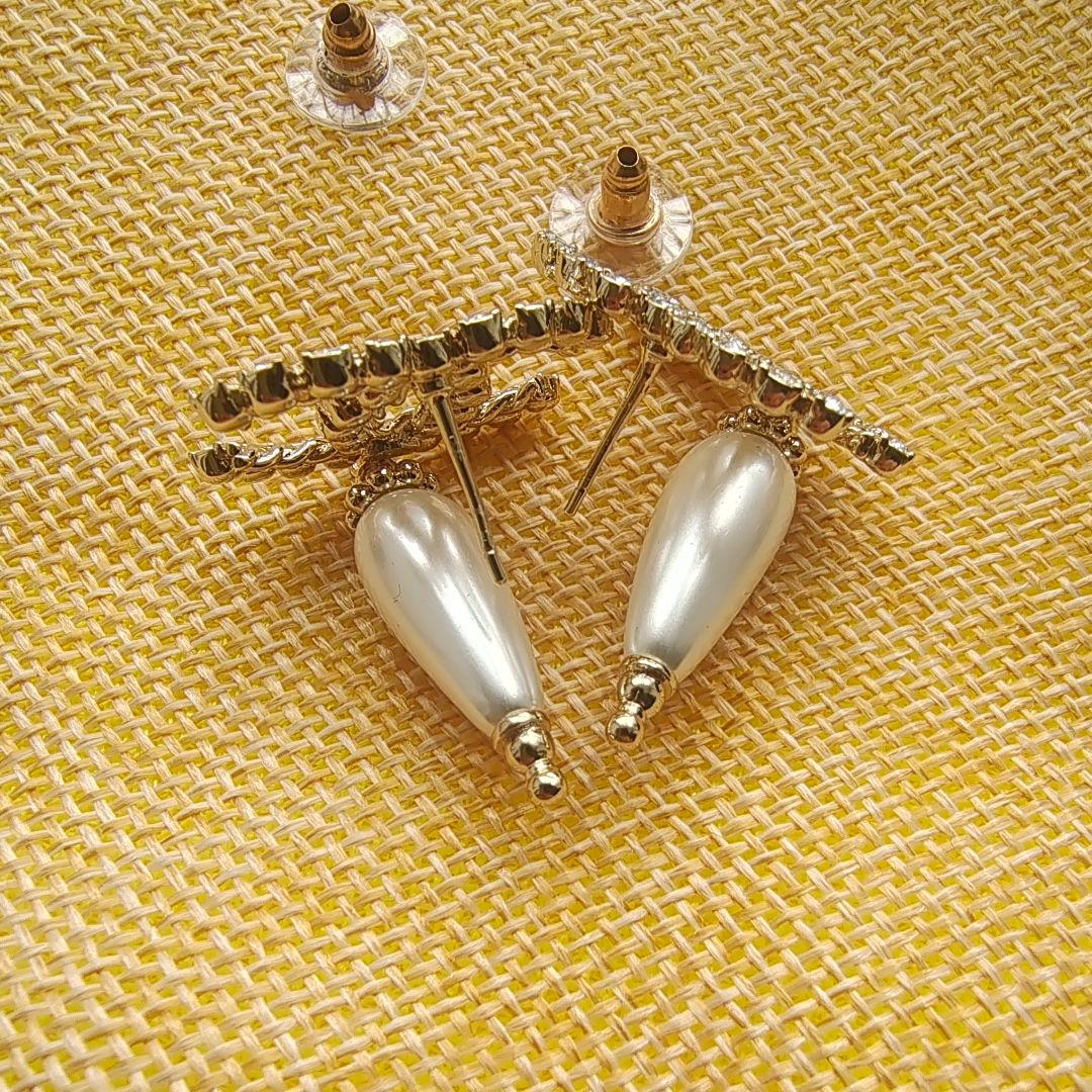 CHANEL ココマーク パール ピアス