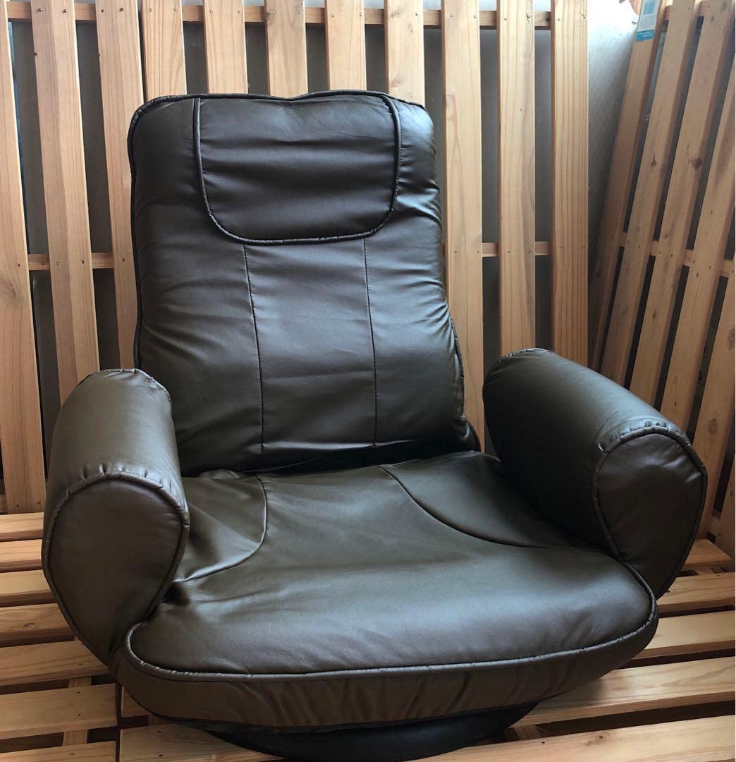 美品　回転　肘かけ付　座椅子