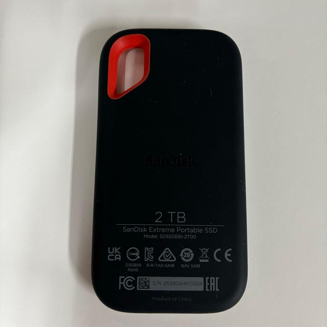 外付けハードディスク・ドライブ SanDisk Extreme Portable SSD 2TB