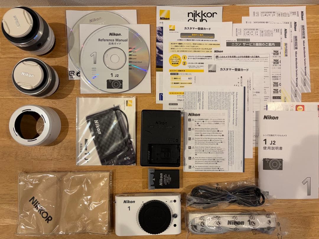 元箱あり Nikon 1 J2　ニコン ダブルズームキット ホワイト
