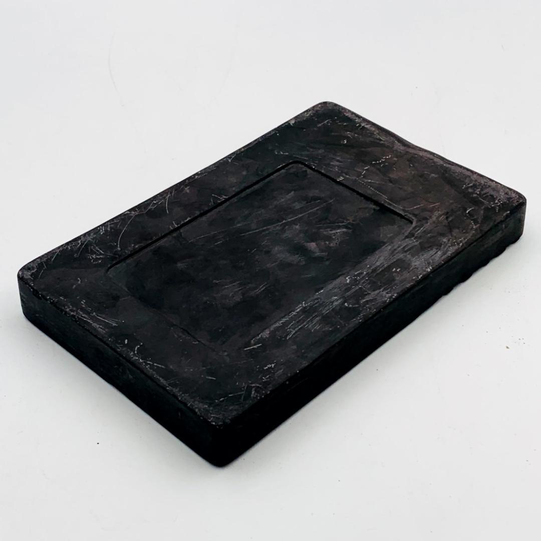 端渓硯 中国 彫刻 古硯 骨董品 木箱付き 書道