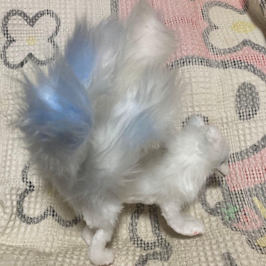 アートドール　九尾　白狐　ハンドメイド　作者名不明　ぬいぐるみ　中古品