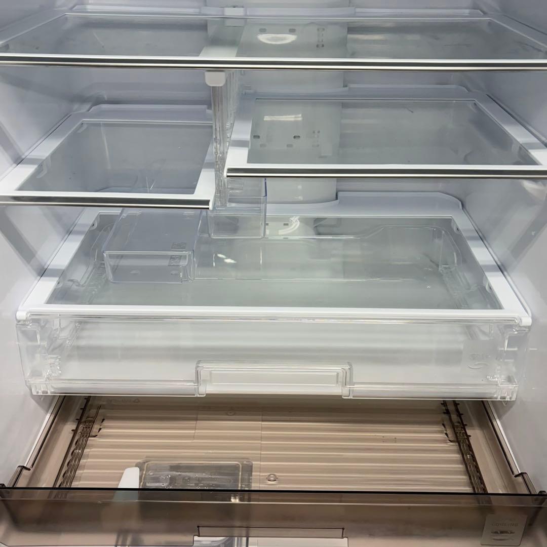 821 三菱　ガラスパネル　超極美品　使用期間2ヶ月　ほぼ未使用　6ドア　冷蔵庫