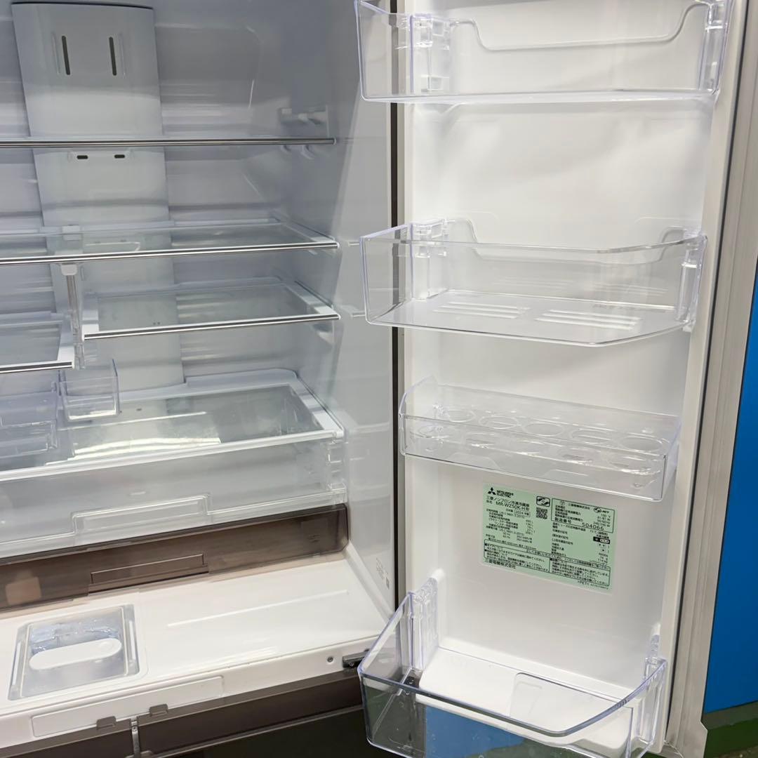 821 三菱　ガラスパネル　超極美品　使用期間2ヶ月　ほぼ未使用　6ドア　冷蔵庫