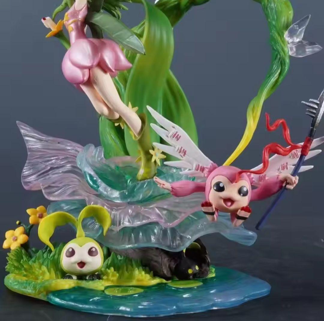 デジモン　リリモン　フィギュア　水辺の風景