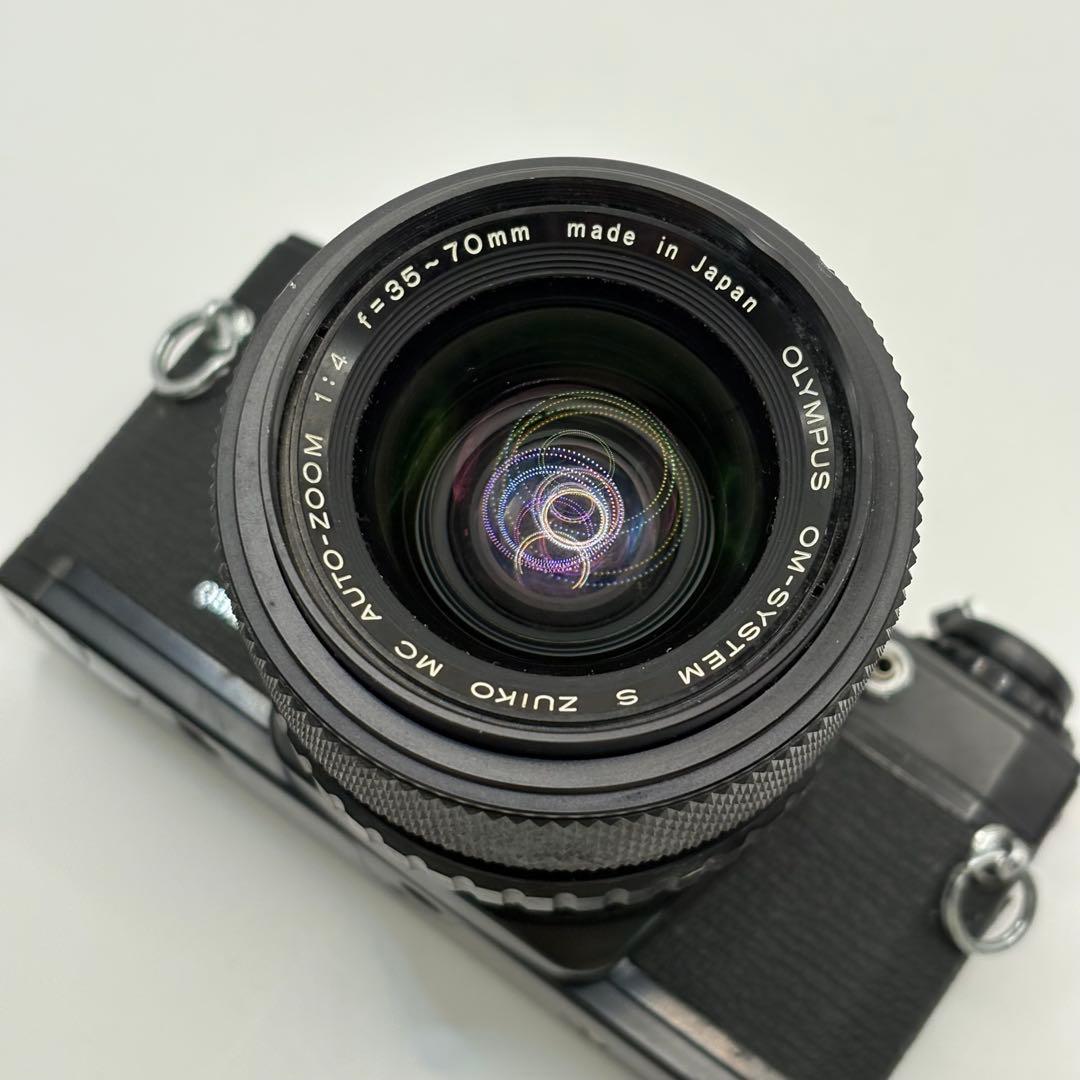 OLYMPUS OM10 ブラック ＋ 35-70mm ズームレンズ 動作未確認