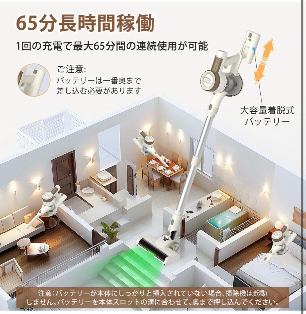 【2026年先行】コードレス掃除機自立式 掃除機 大掃除 スティッククリーナー