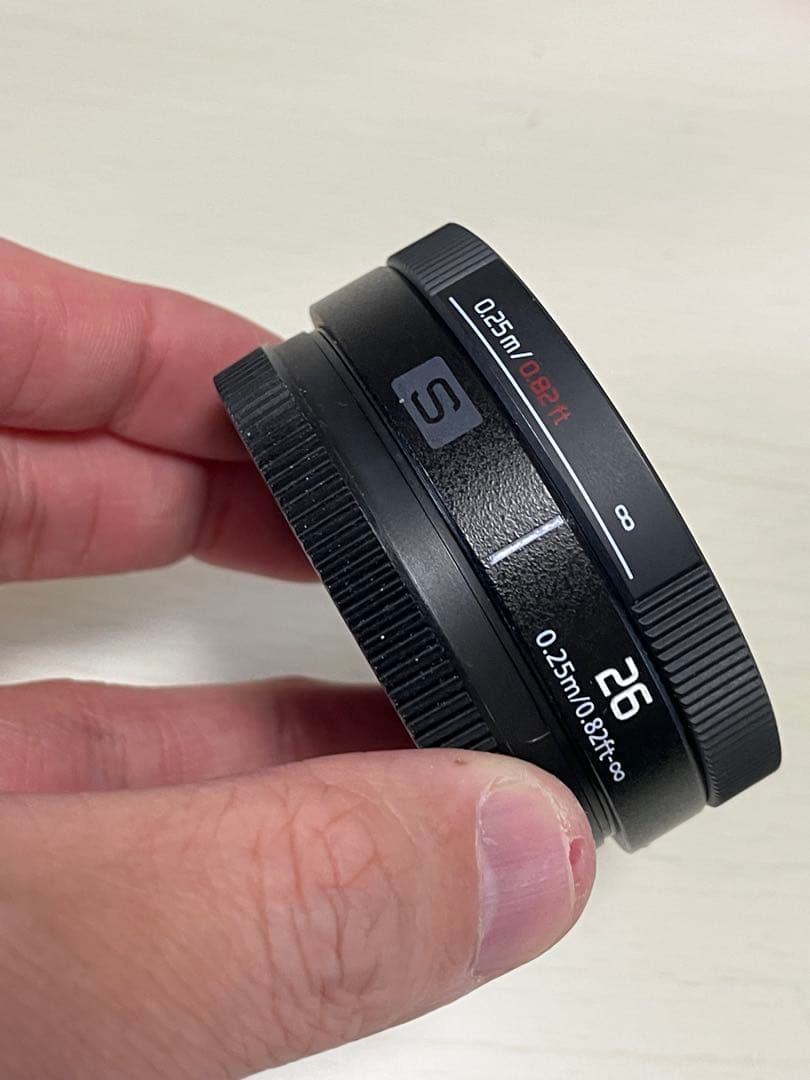 Lumix S 26mm F8 S-R26 別売キャップ付き