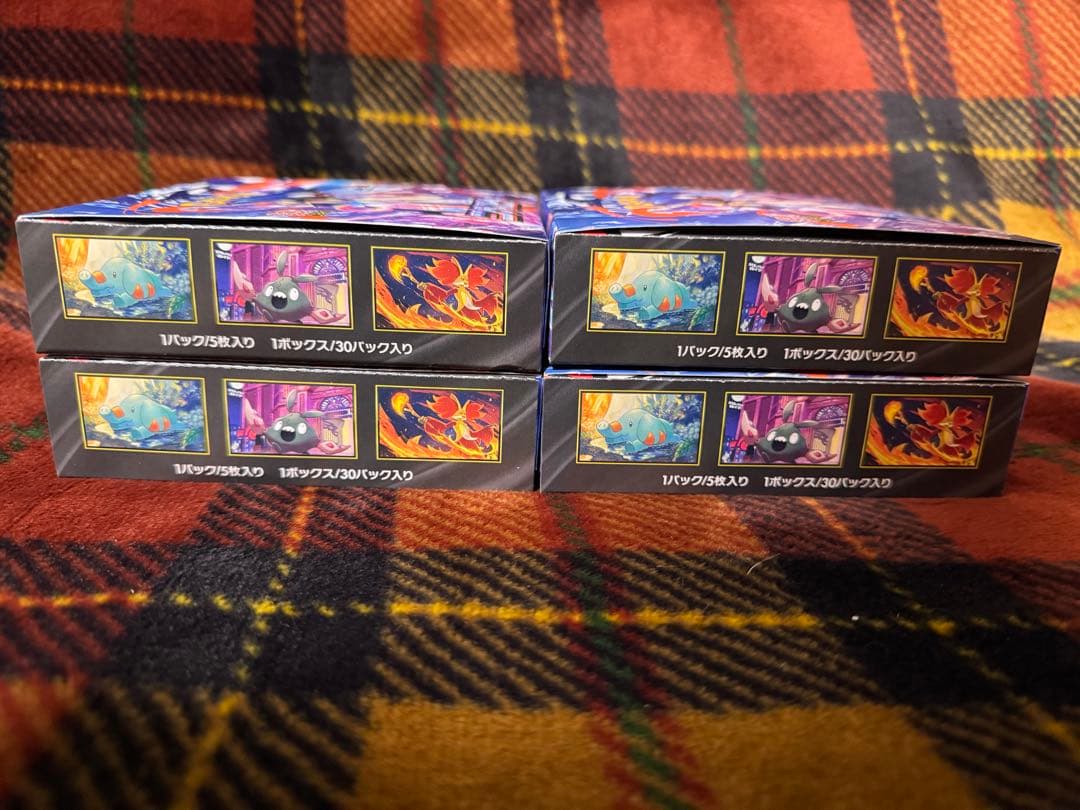 ポケモンカードゲーム　ニンジャスピナーシュリンク無しペリペリ有り　4BOXセット