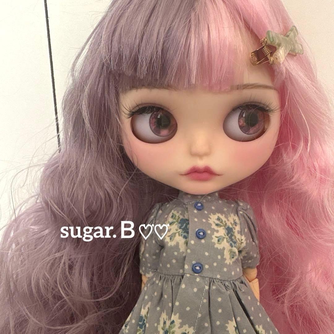 アイシードールカスタム❤︎ピンク×パープル❤︎ふわふわ♪