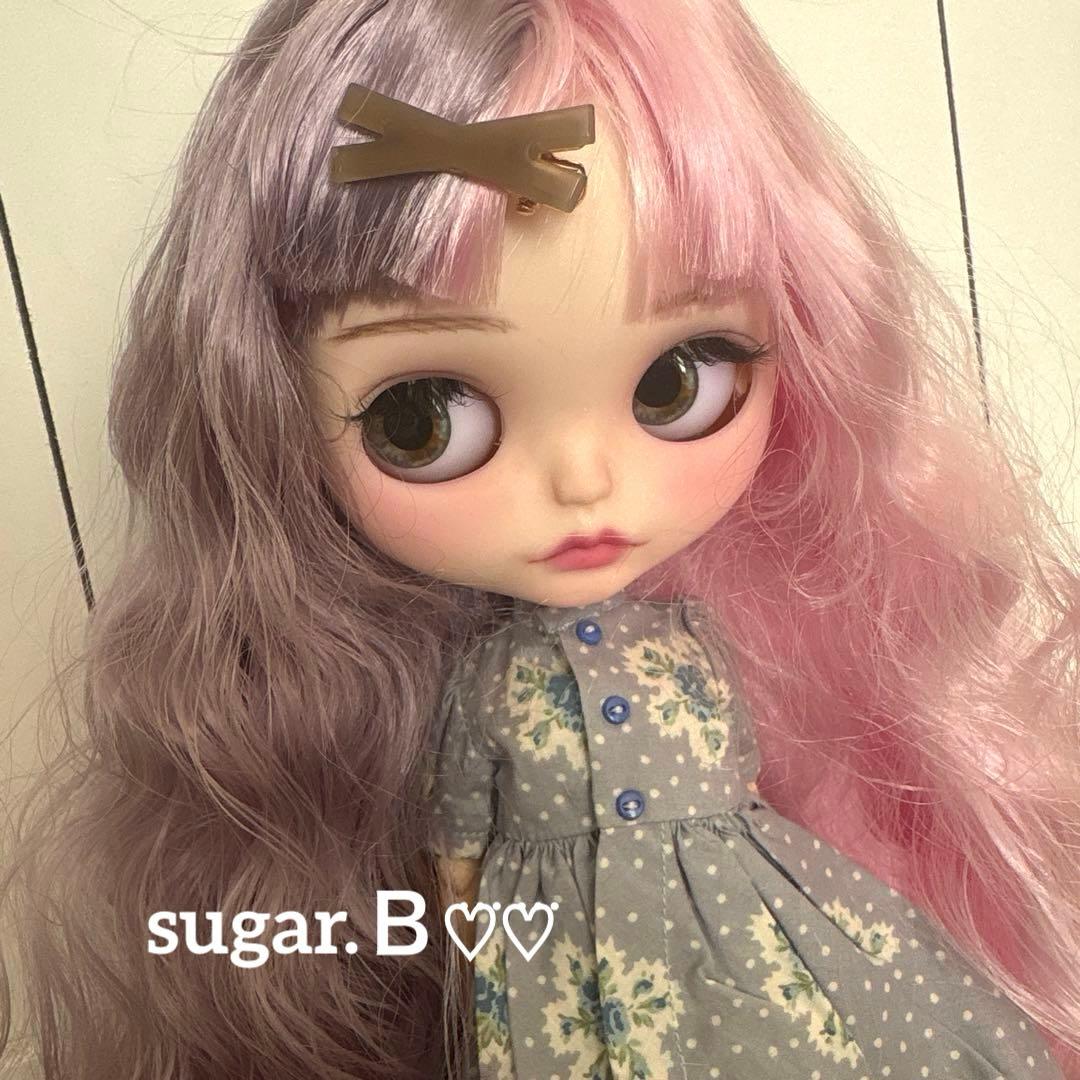 アイシードールカスタム❤︎ピンク×パープル❤︎ふわふわ♪