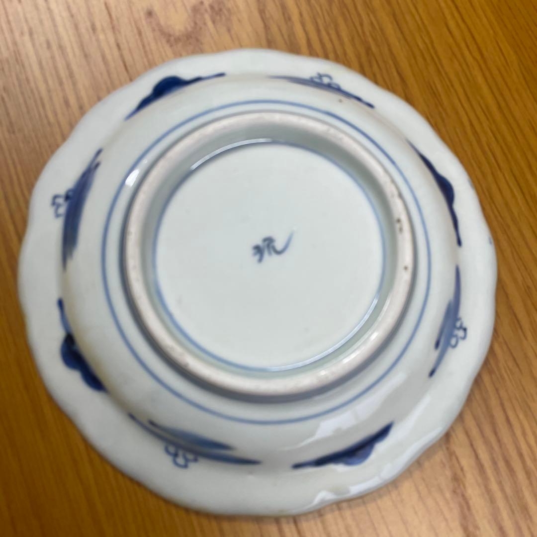 古伊万里焼　金彩色絵皿5枚セット