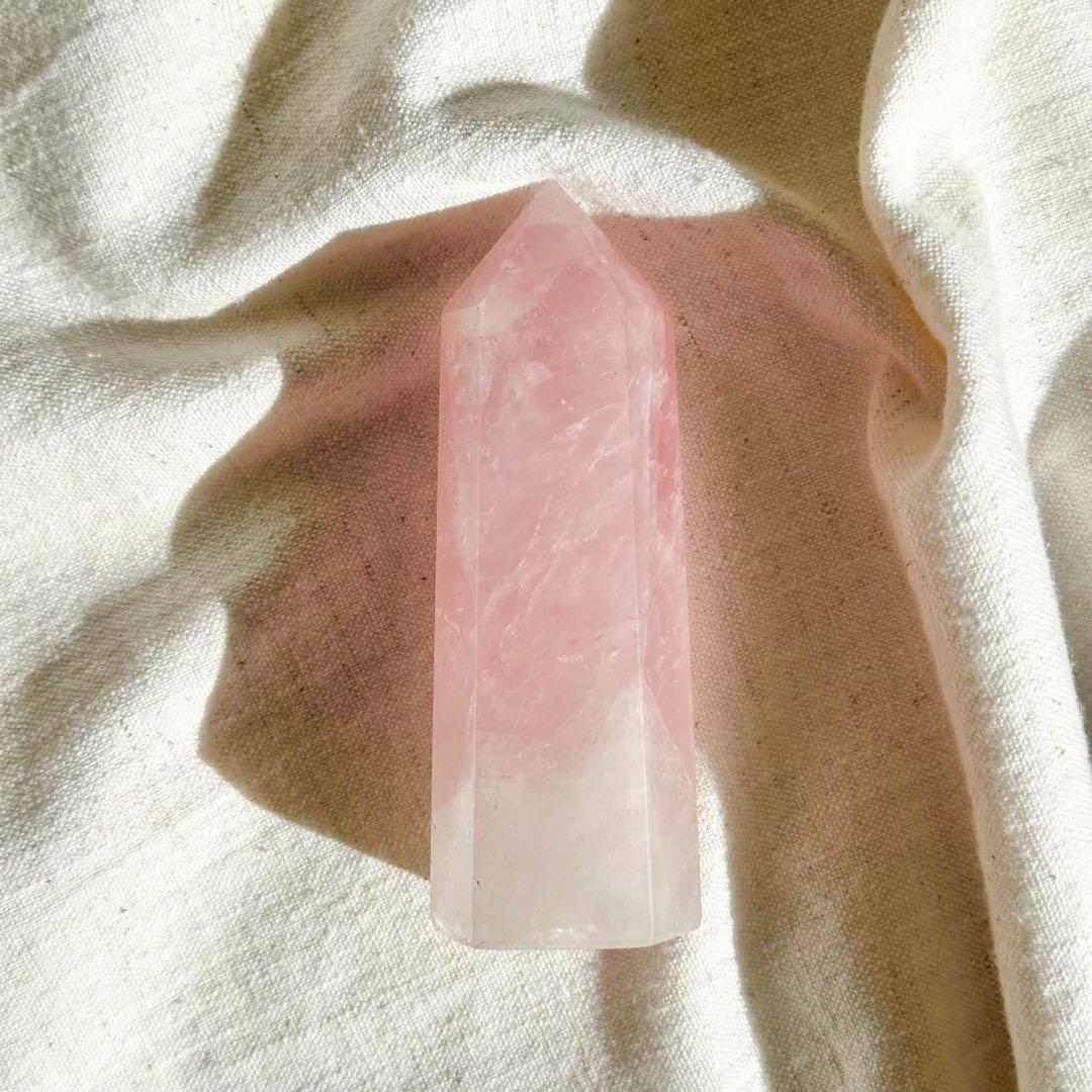 【ローズ クォーツ】 タワー ROSE QUARTZ Tower ポイント